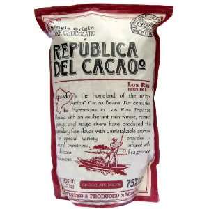 Republica Los Rios 75% Chocolate Drops, 5 Pound Pouch  