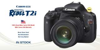 USA Canon Model T2i 550D + 4 Lens Kit 18 55 IS, 75 300 + 16GB & Much 