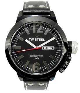 TW STEEL CE1031 CEO CANTEEN 45mm BLACK DIAL LEATHER NEW  