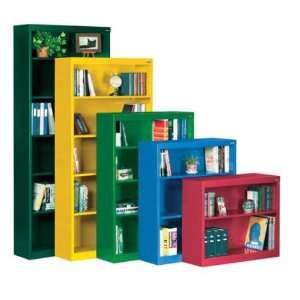   Metal Bookcase W/6 Shelves (36 W X 12 D X 84 H) Furniture & Decor