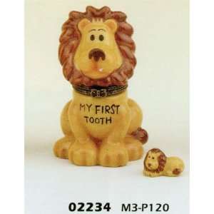 Porcelain Hinged Boxes Tiger the Keeper Babys My First Tooth Keepsake 
