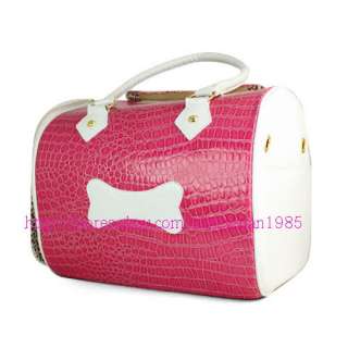 Fashion Petcare Pet Dog Cat Bag Carrier Tote Lady Alligator Grained 