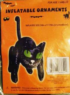   Inflatable Scary Black Kitty Cat Decoration Indoor ~ Outdoor NEW