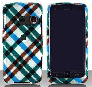 LG 511C LG511C BLUE PLAID Faceplate Protector Snap On Hard Case 