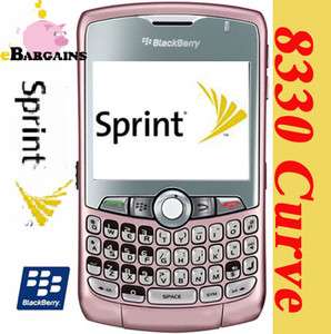 MINT RIM BlackBerry Curve 8330 Sprint PCS PINK PDA Cell phone 