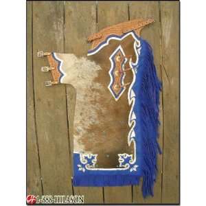  Bull Riding Soft Hair On Leather Rodeo Western Chaps 