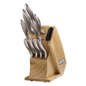 Chicage Cutlery Forum 10PC. Stainless Steel Knife Set W/ Wood Block 