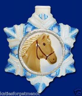 HORSE SNOWFLAKE OLD WORLD CHRISTMAS LIGHT COVER 52059  