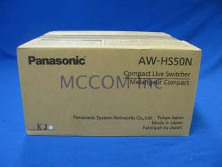 Panasonic AW HS50N SD/HD Live Switcher w/ Multiviewer  