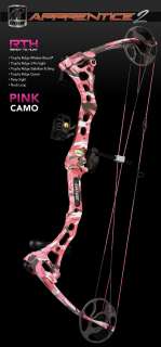   Apprentice 2 Pink RTH Left Hand Compound Bow 20 50lb 15 27in Draw 275L