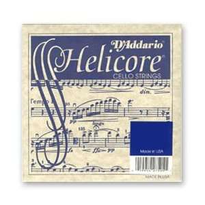  DAddario Helicore Cello String Set, 4/4 Size   Medium 