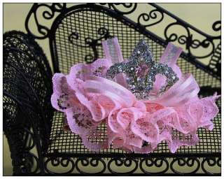 Beautiful Crystal Bling Crown Princess Hair Accessories Snap Clips 