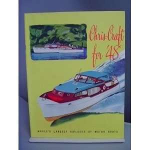  Vintage 1948 Chris Craft Boat Catalog Near Mint 