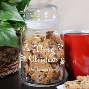  Personalized Merry Christmas Cookie Jar