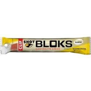 Clif Bar Shot Bloks Electrolyte Chews, Margarita 18   2.1 oz (60g) per 