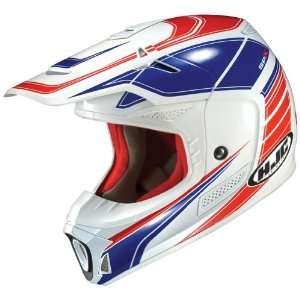  HJC SPX CONTACT HELMET WHITE/RED/BLUE MD Automotive