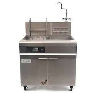   Cooker with Automatic Timed Basket Lifter and Sepa
