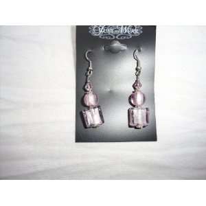  Pink Crystal Drop Earrings 