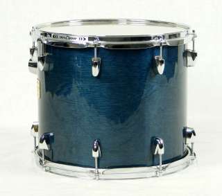 Yamaha Birch Custom Absolute 4pc Drum Set Sea Blue Kit  