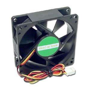  3 x 3 Inch (80mm) System Cooling Fan (Black) Electronics