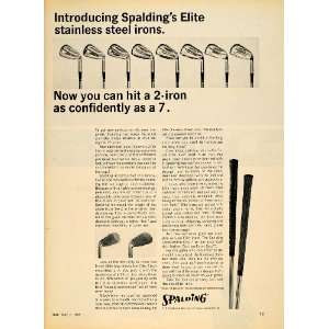  1965 Ad A G Spalding & Bros Inc Steel Iron Golfing Club 