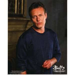 Anthony Stewart Head GILES Standing Blue Shirt 8x10 Licensed Buffy 