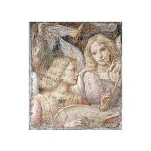  Music Making Angels   A Fragment by Bernardino Luini. size 