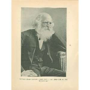  1894 Print Author William Cullen Bryant: Everything Else