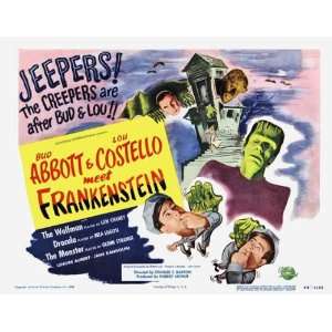 Bud Abbott Lou Costello Meet Frankenstein Movie Poster (11 x 14 Inches 