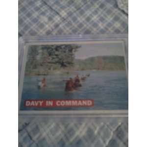  1956 Davy Crockett Collectible Card DAVY IN COMMAND 