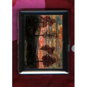  Four Trees Artist Egon Schiele Giclee ID CIGARETTE CASE 