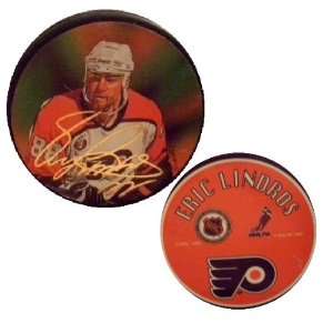 Eric Lindros Preprinted Autographed Hockey Puck