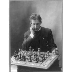  Frank James Marshall,1877 1944,U.S. Chess Champion,seated 