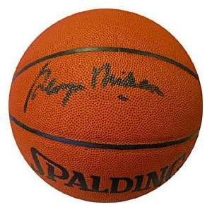 George Mikan Autographed / Signed Indoor / Outdoor Basketball