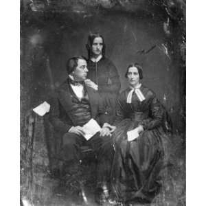  1840s photo George Perkins Marsh family. Marsh seated 