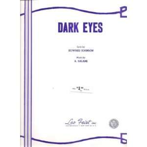  Sheet Music Dark Eyes Howard Johnson 190 
