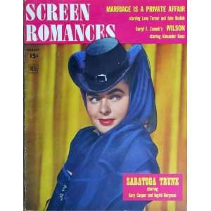  INGRID BERGMAN Screen Romances Magazine August 1944 