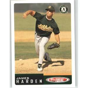  2002 Topps Total #826 James Harden RC   Oakland Athletics 