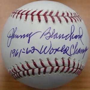  Johnny Blanchard Signed Ball   Rawlings Official Sports 