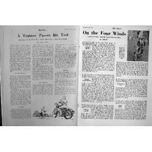    MOTOR CYCLE MAGAZINE 1949 B.S.A. BANTAM LARRY PARKS