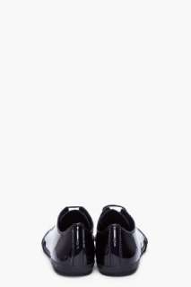 Jil Sander Black Patent Low Top Sneakers for men  