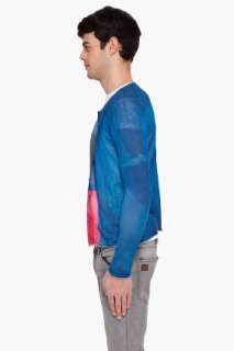 Paul Smith Blue Printed Cardigan for men  