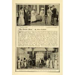  1909 Print New York Play Florist Shop Oliver Herford Cast 