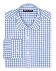 Michael Kors Sutton Gingham Dress Shirt   Regular Fit