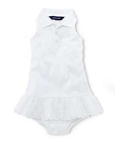 Ralph Lauren Childrenswear Infant Girls Sleeveless Polo Dress   Sizes 