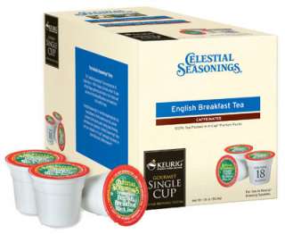   Celestial Seasonings English Breakfast Tea K Cups 099555017311  