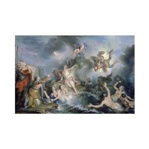 Perseus Rescues Andromeda by Charles antoine Coypel 20.00X14.50. Art 