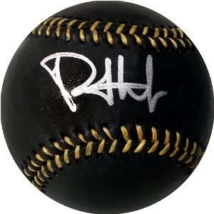  Philip Hughes Black Leather Baseball
