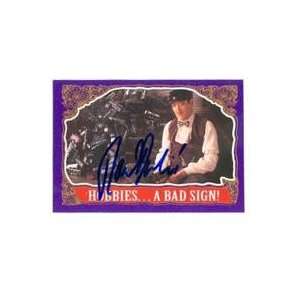  Raul Julia autographed trading card Adams Family (ip 