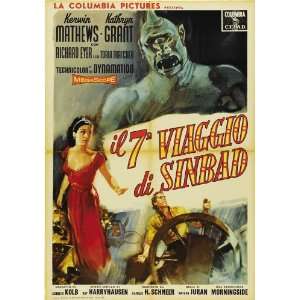  The 7th Voyage of Sinbad (1958) 27 x 40 Movie Poster 